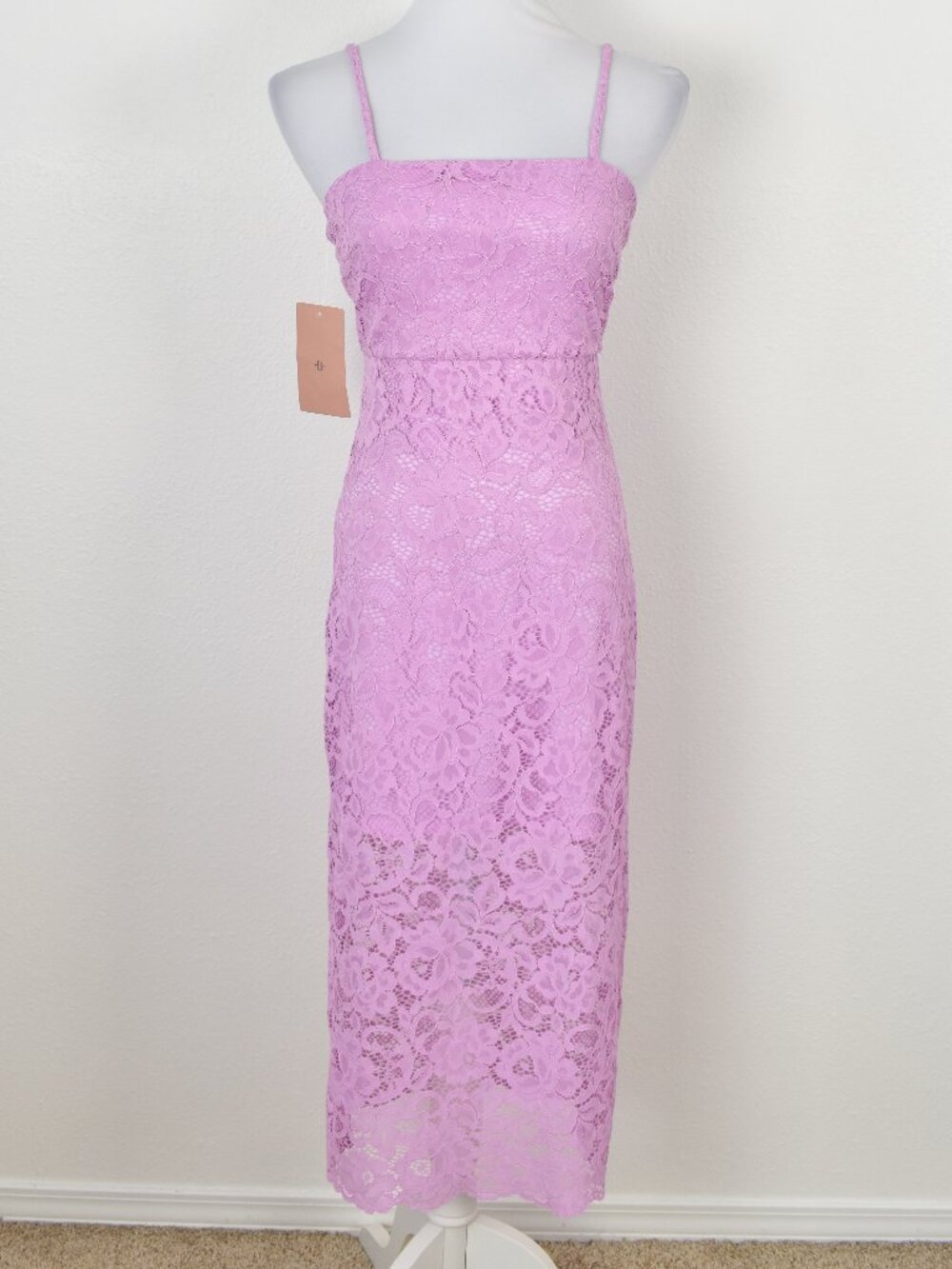 BHLDN Maria Sleeveless Lace Midi Dress NEW - XS - Picture 9 of 11